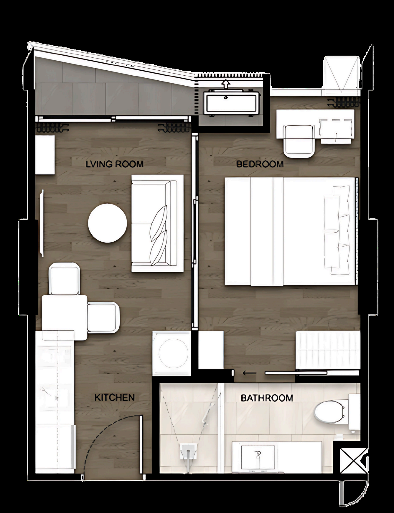 Type A — 1 Bedroom